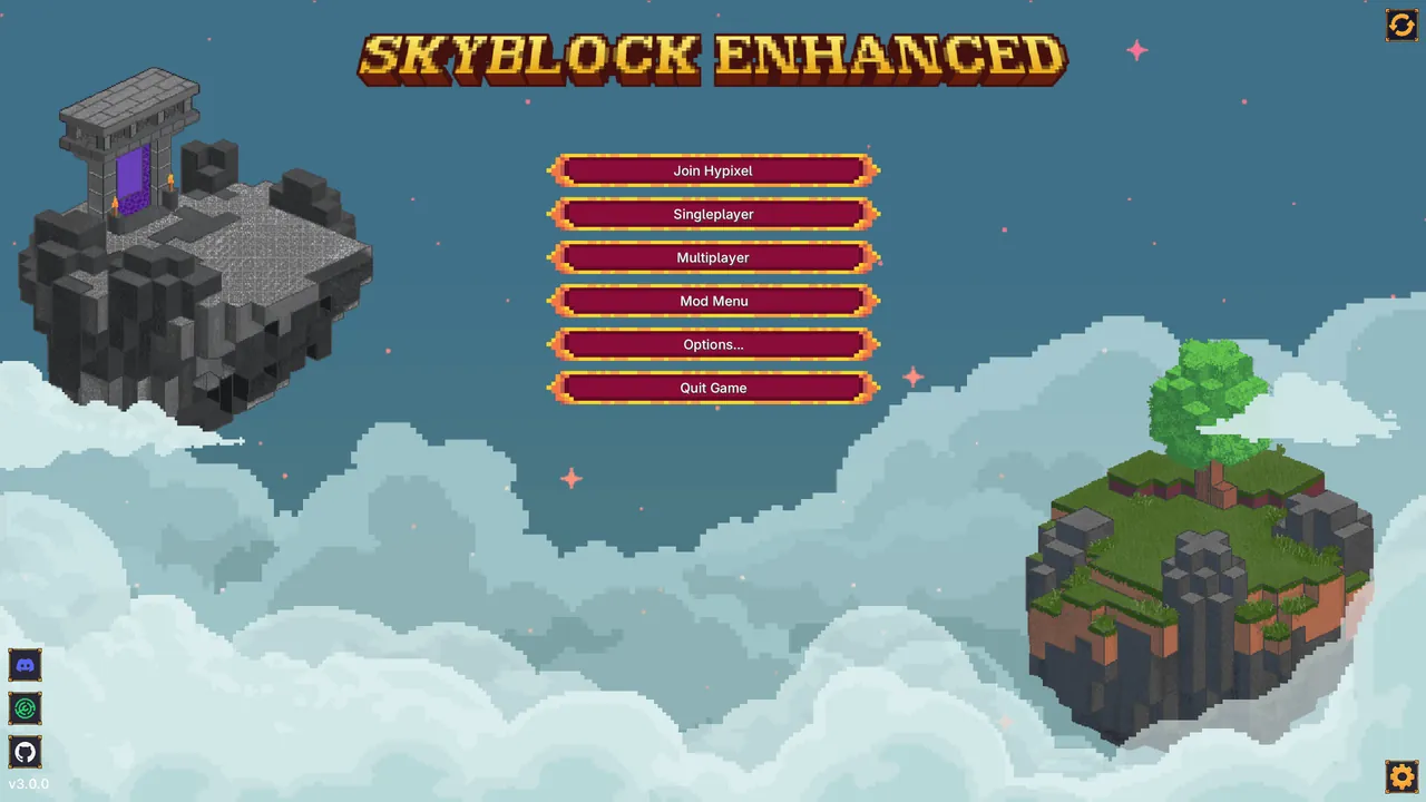 Modern: Main menu design preview